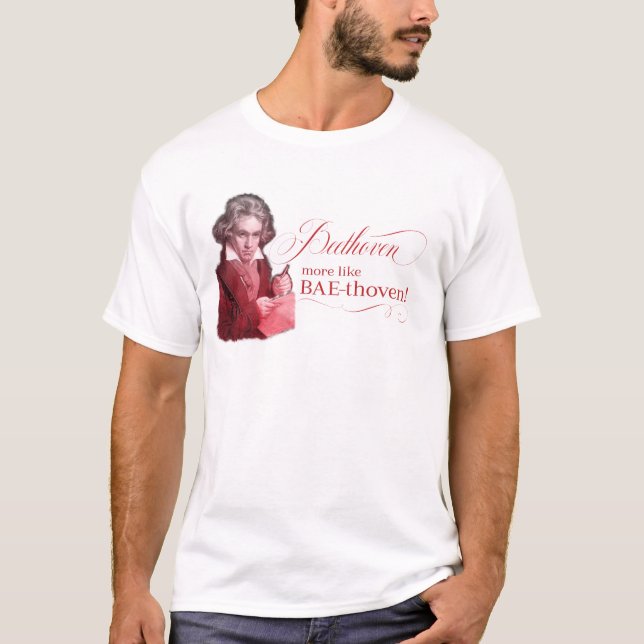 Beethoven BAEthoven Classical Composer Pun T-Shirt (Front)