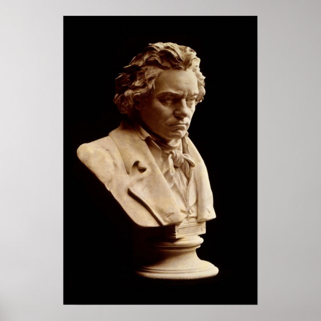 Beethoven bust statue poster (Front)