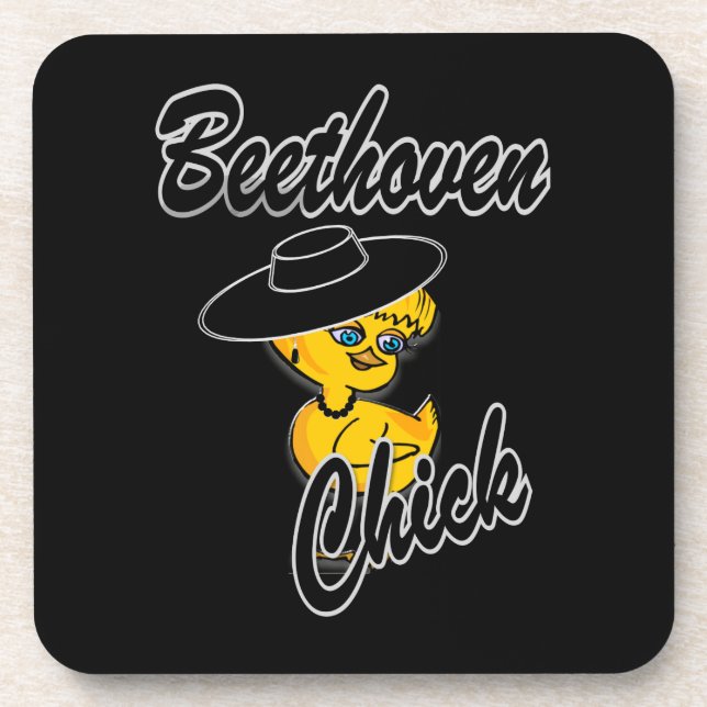 Beethoven Chick #4 Coaster (Front)