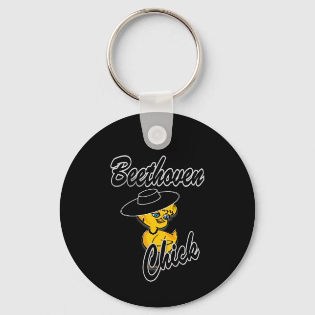 Beethoven Chick #4 Key Ring (Front)