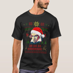 Beethoven Da Da Da Daaaaaaa Funny Christmas  T-Shirt