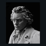 BEETHOVEN DEATH MASK POSTER<br><div class="desc">Digital portrait based upon Ludwig Van Beethoven's death mask.</div>