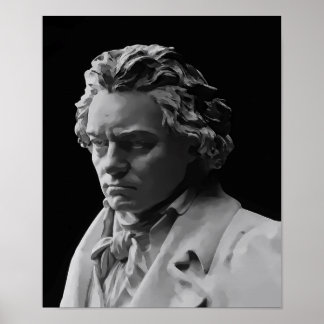 BEETHOVEN DEATH MASK POSTER