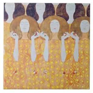 Beethoven Frieze (detail), Gustav Klimt Ceramic Tile