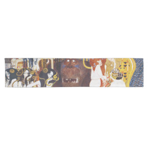 Beethoven Frieze(detail), Gustav Klimt Short Table Runner