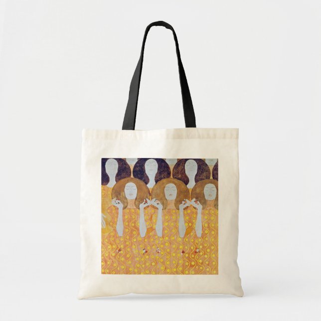 Beethoven Frieze (detail), Gustav Klimt Tote Bag (Front)
