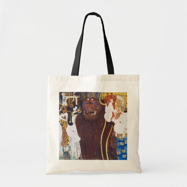 Beethoven Frieze(detail), Gustav Klimt Tote Bag (Front)