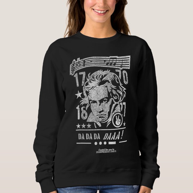 Beethoven German Composer Ludwig Van Beethoven Sweatshirt (Front)