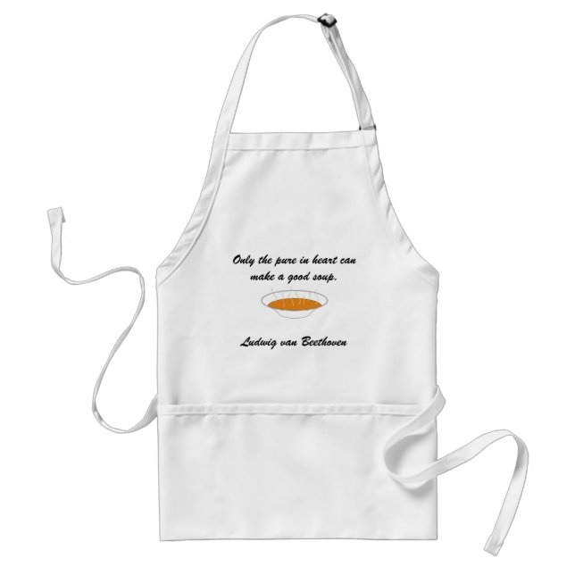 Beethoven "Good Soup" Apron (Front)