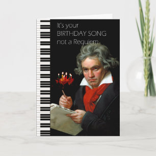 Beethoven Humour Birthday Card