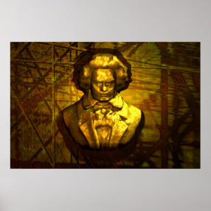 Beethoven in Bronce Poster