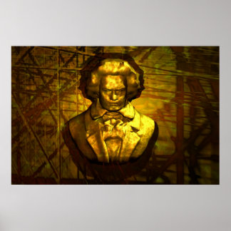 Beethoven in Bronce Poster