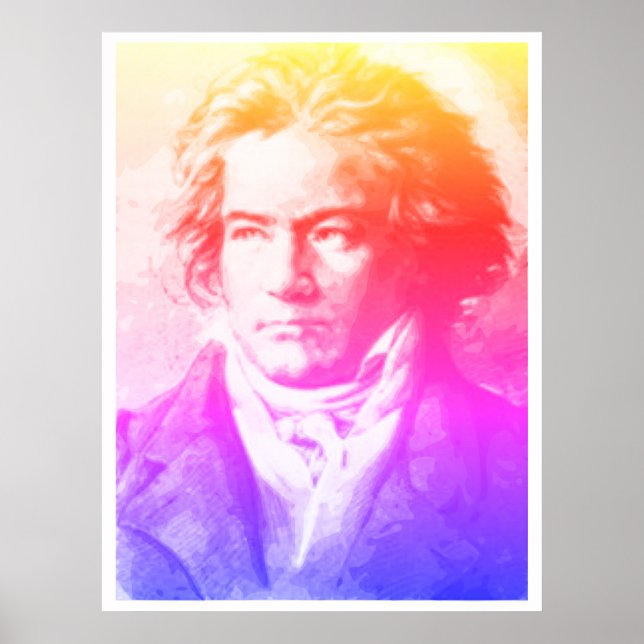 Beethoven In Colours Poster (Front)