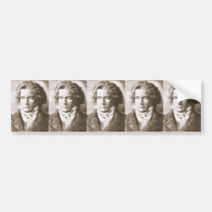 Beethoven In Sepia Bumper Sticker