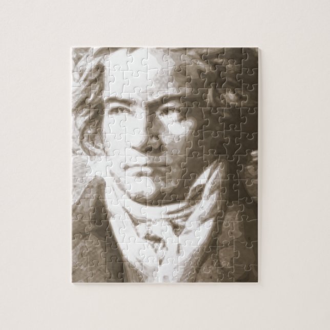 Beethoven In Sepia Jigsaw Puzzle (Vertical)