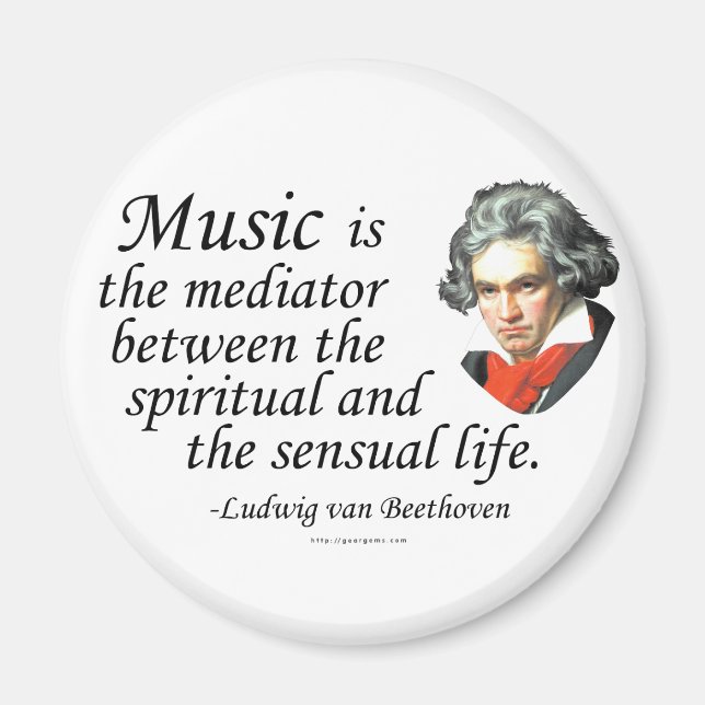 Beethoven on Music Magnet (Front)