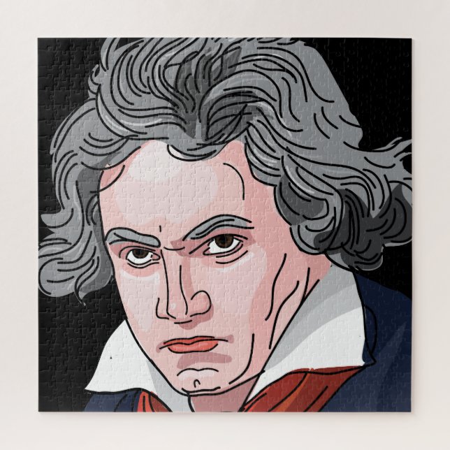 Beethoven Portrait Illustration Jigsaw Puzzle (Vertical)