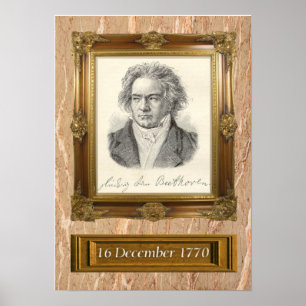 Beethoven Portrait Poster