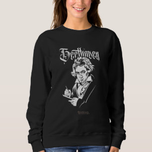 Beethoven Portrait Sheet Of Music Missa Solemnis B Sweatshirt