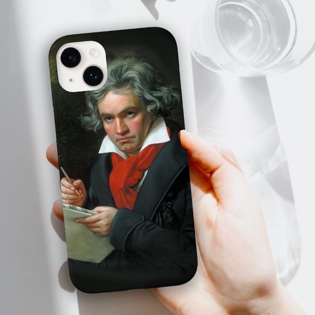 Beethoven Portrait Vintage Case-Mate iPhone Case (Cool Beethoven phone case for classical music lovers.)