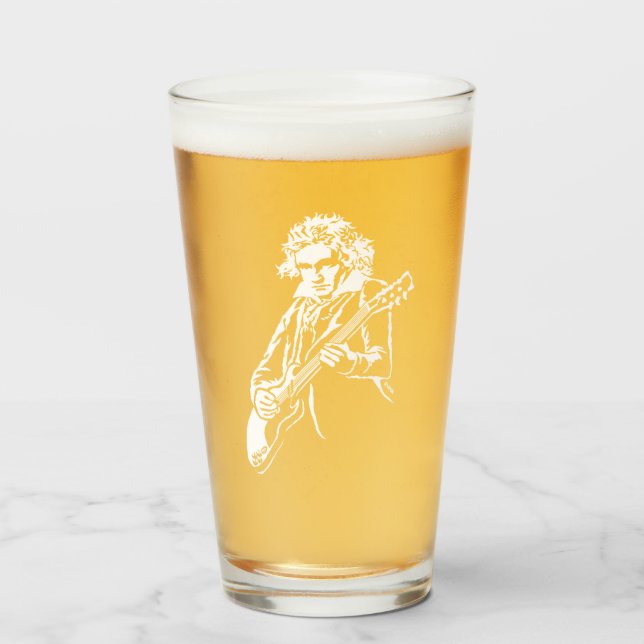 Beethoven Rock! Glass (Front Filled)