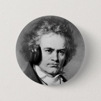 Beethoven Rocks 6 Cm Round Badge
