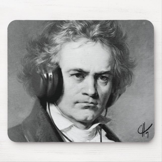 Beethoven Rocks Mouse Pad (Front)