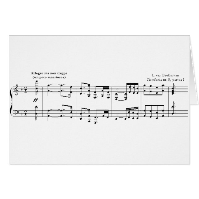 Beethoven Symphony #9 (Black) (Front Horizontal)