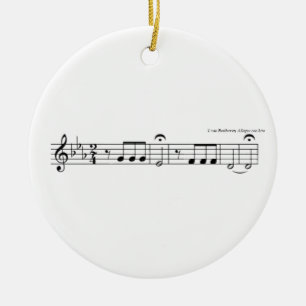 Beethoven Symphony No. 5 Ceramic Ornament