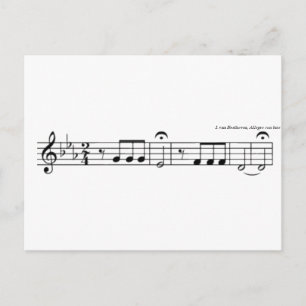 Beethoven Symphony No. 5 Postcard