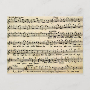 Beethoven Symphony No. 9 Postcard