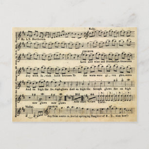 Beethoven Symphony No. 9 Postcard