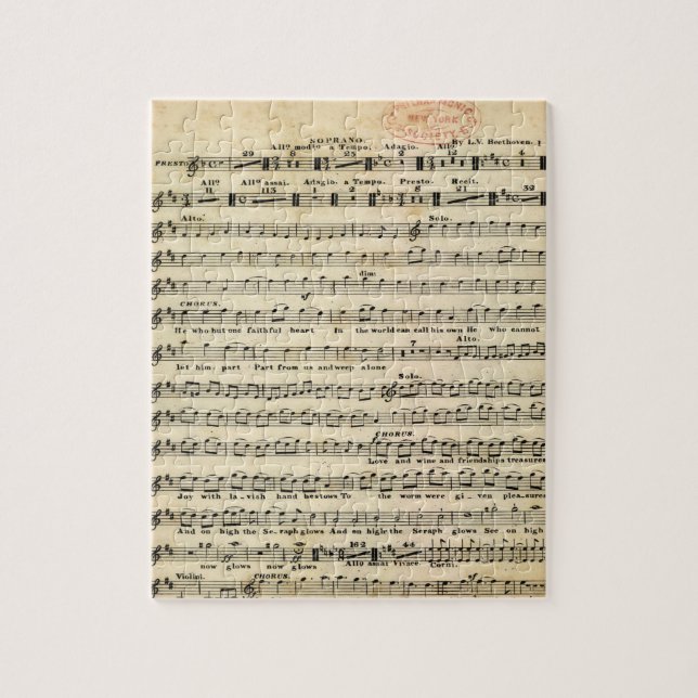Beethoven Symphony No. 9 Puzzle (Vertical)