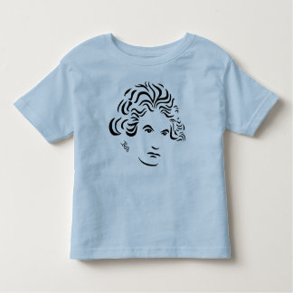 Beethoven T-Shirt for Toddlers -- Bl Pk Wh Gr & Y
