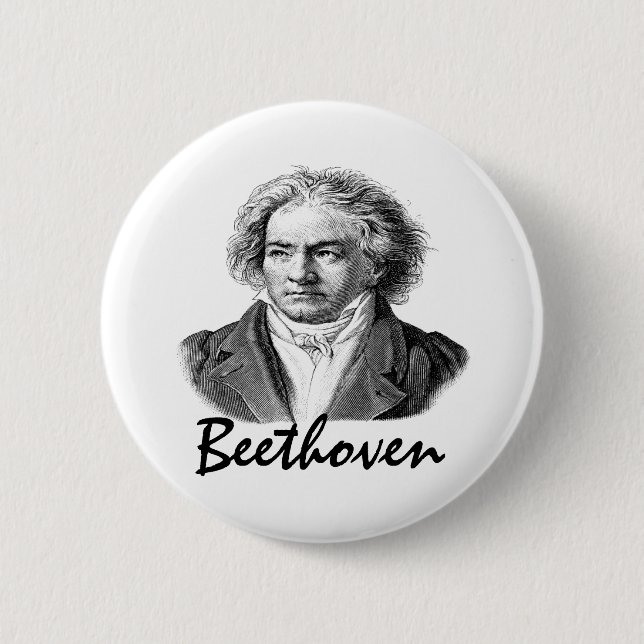Beethoven T-shirts and Gifts 6 Cm Round Badge (Front)