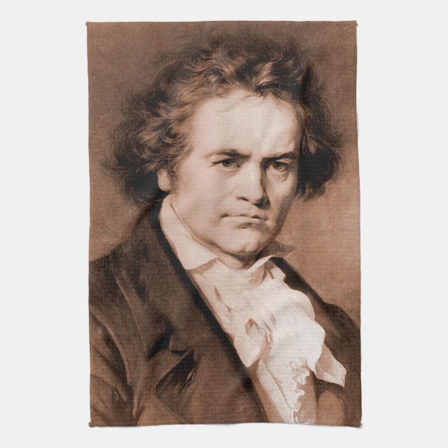 Beethoven Tea Towel (Vertical)