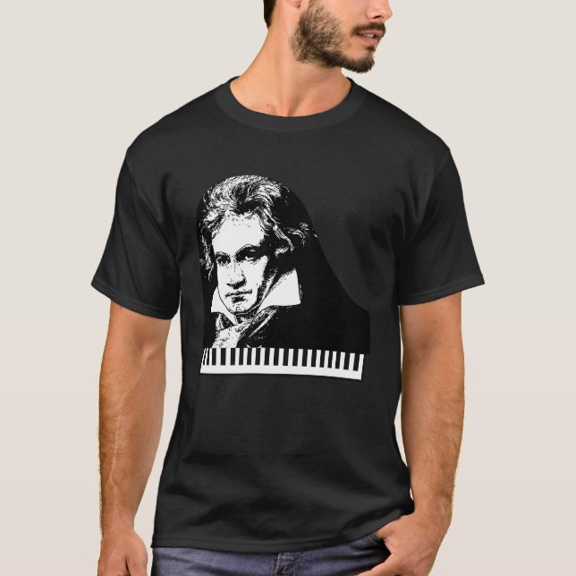 Beethoven van Beethoven Piano Teacher T-Shirt (Front)