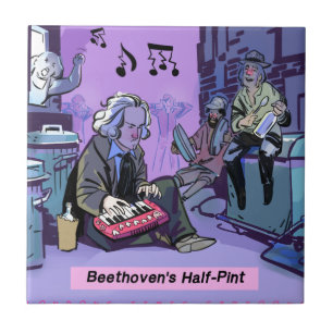 Beethoven's Half Pint Funny Gift Tile
