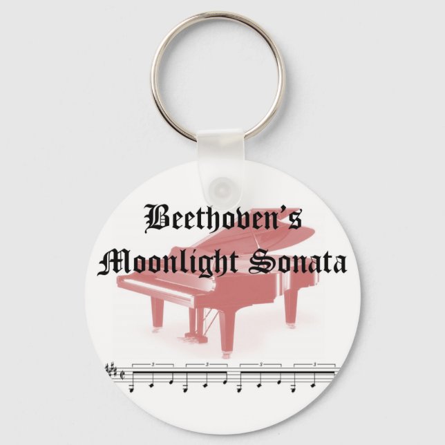 beethovens moonlight sonata  gifts key ring (Front)