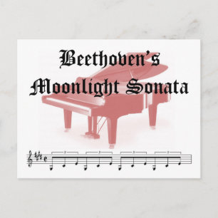 beethovens moonlight sonata gifts postcard