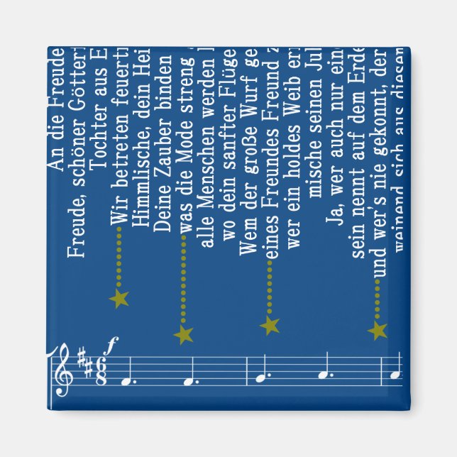 Beethoven's Ninth Magnet (Front)