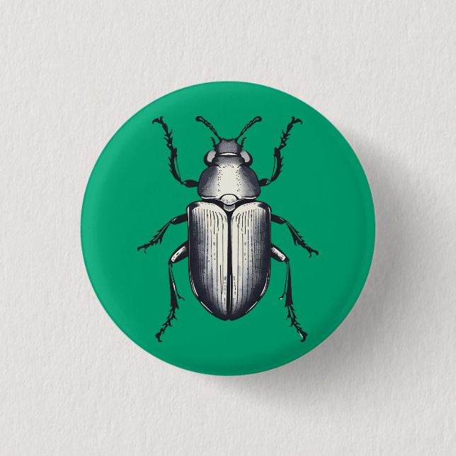 Beetle 3 Cm Round Badge (Front)