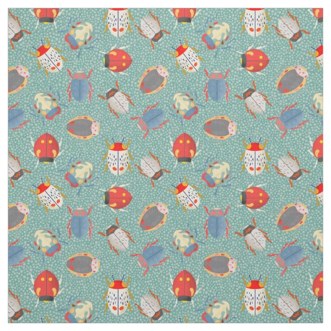 Beetle About Hero Pattern Fabric (Swatch)
