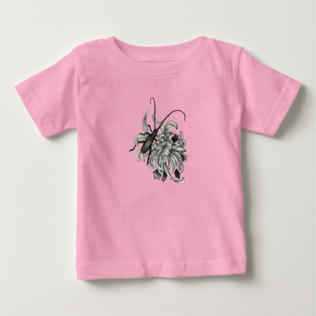 Beetle and chrysanthemum baby T-Shirt (Front)