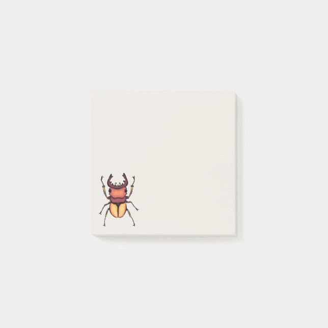 Beetle Art Entomology Insect Post-it Notes (Front)