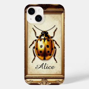 Beetle Artwork in Ornate Frame Case-Mate iPhone 14 Case