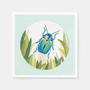 Beetle Bug Insects Paper Napkin Outdoor Party