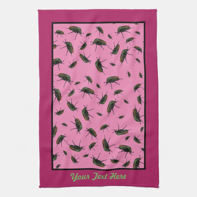 Beetle Bug Kitchen Towel (Vertical)