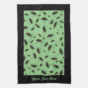 Beetle Bug Kitchen Towel Optional Personalisation
