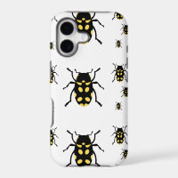 Beetle bugs on white
